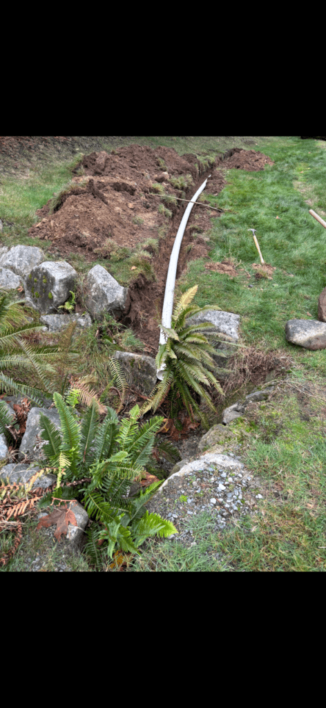 Property drainage installation