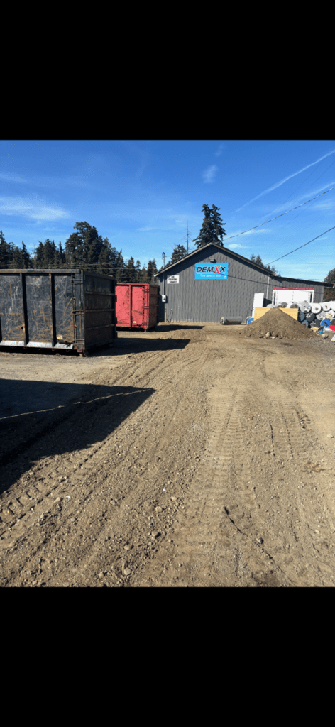 Trenching for electrical and back filling