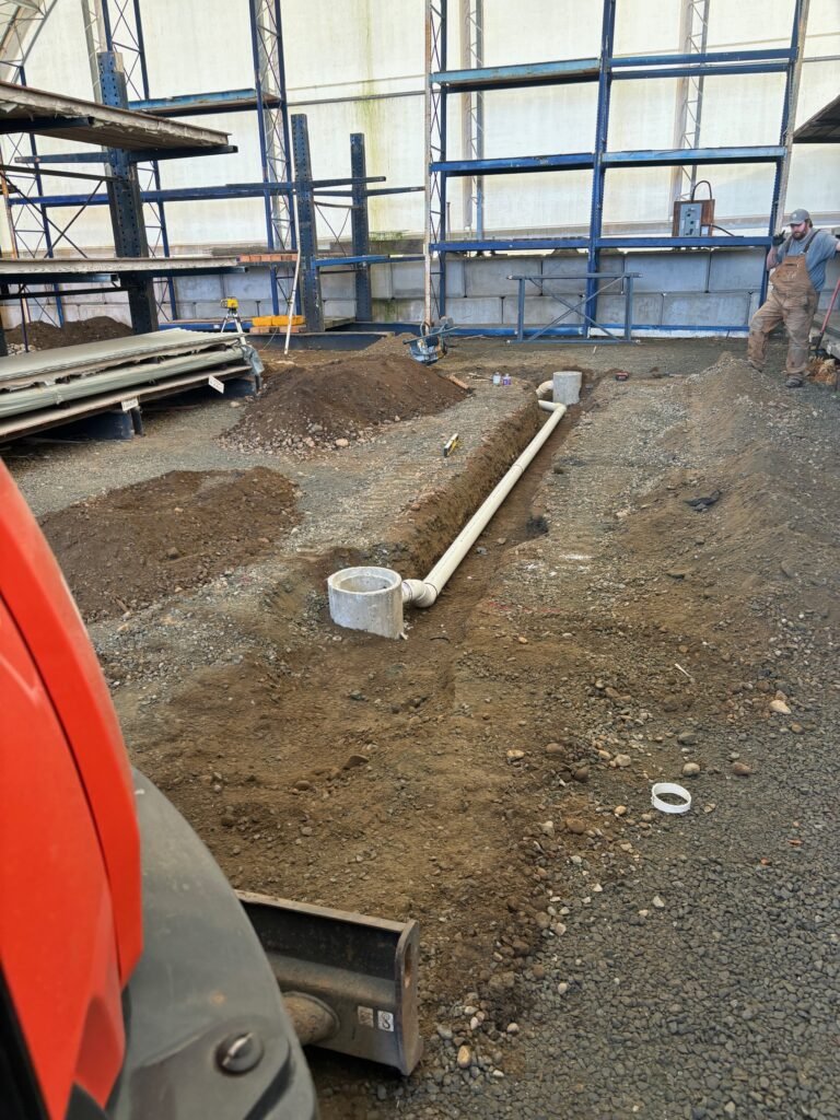 Commercial drainage work