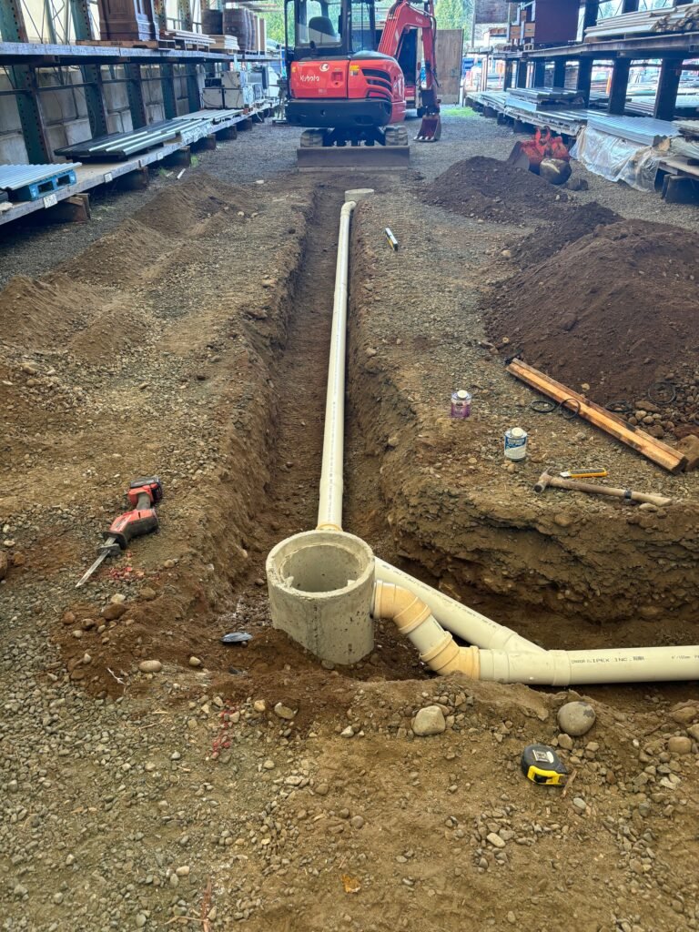 Commercial drainage work